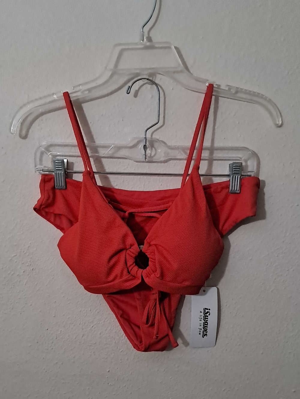 Iswaves Red  Women’s Size  Extra Large Bikini Set